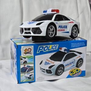 Carrinho Policia Projeta Emite Som E Luz Bate e Anda