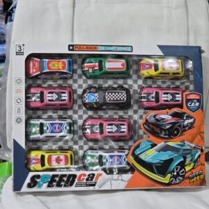 Kit 10 Carrinhos De Fricção Em Metal Carros Colecionáveis