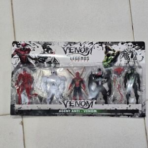 Kit 5 Bonecos Venom Legends Séries Agent Anti Venom