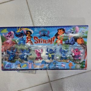 Kit Com 6 Bonecos Lilo E Stitch Brinquedo Infantil