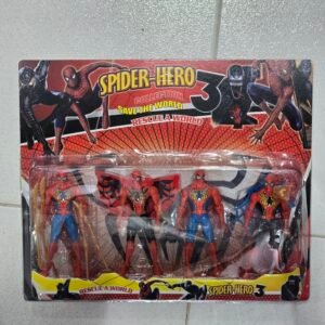 Kit 4 Bonecos Spider Hero 3