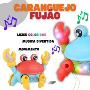 Caranguejo Fujão Musical Som Luz E Movimento