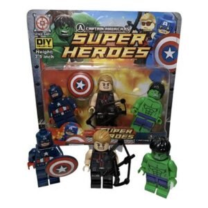 Brinquedo lego heróis kit com 3 peças vingadores 8 cm